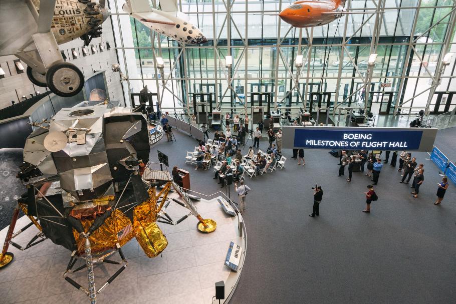 Image of the Lunar Module from the second floor. 