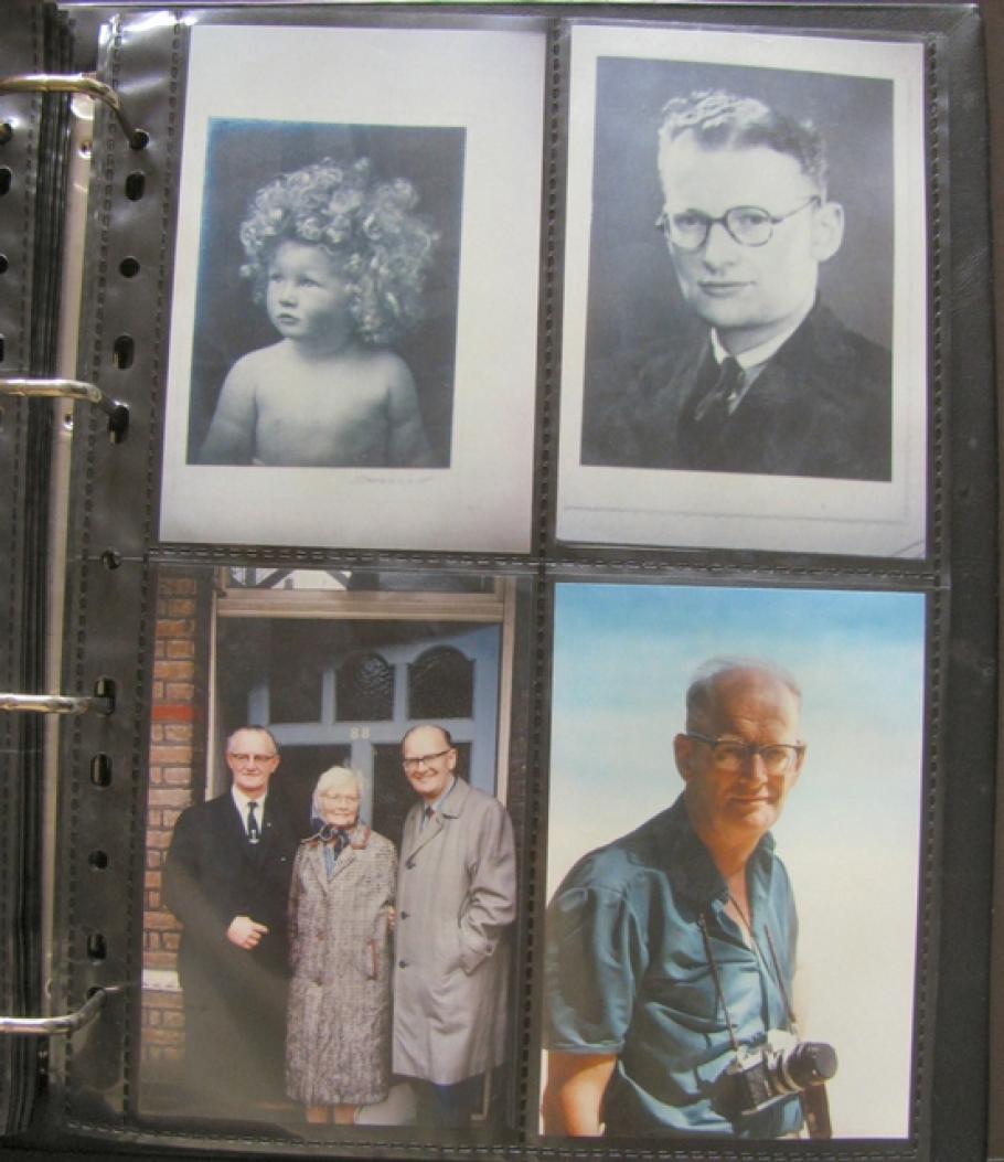 Portraits of Arthur C. Clarke's family through the years