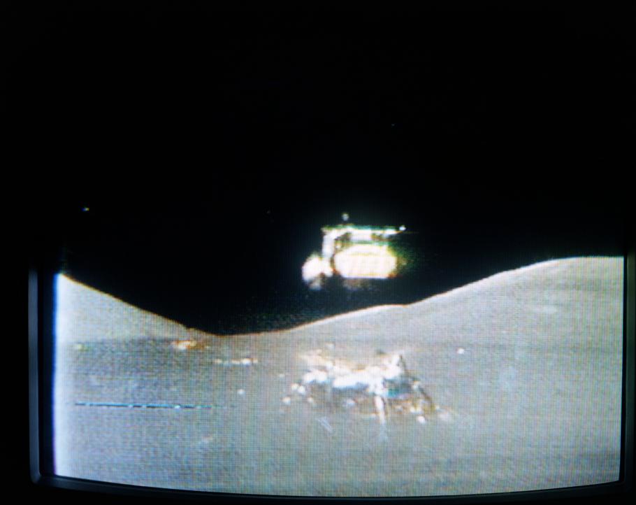 Apollo 17 lifts off from the Moon