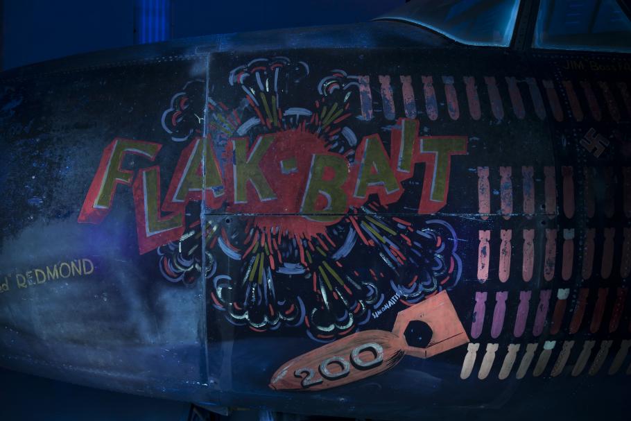 UV photo of Flak-Bait painting
