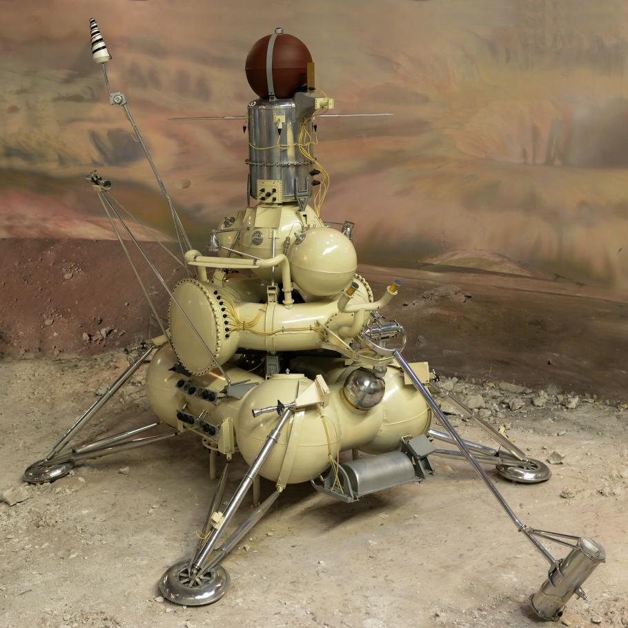 Luna 16 spacecraft model Museum of Cosmonautics in Moscow