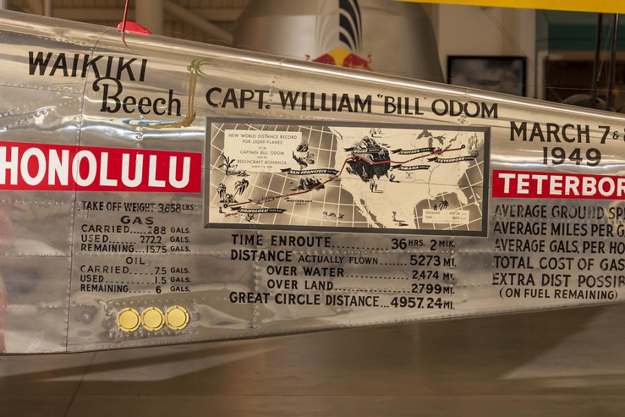 March 1949 Flight Details on Beechcraft Bonanza