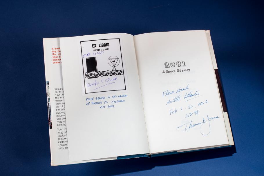 Signed <i>2001 A Space Odyssey</i> Book Flown on Space Shuttle <i>Atlantis</i>