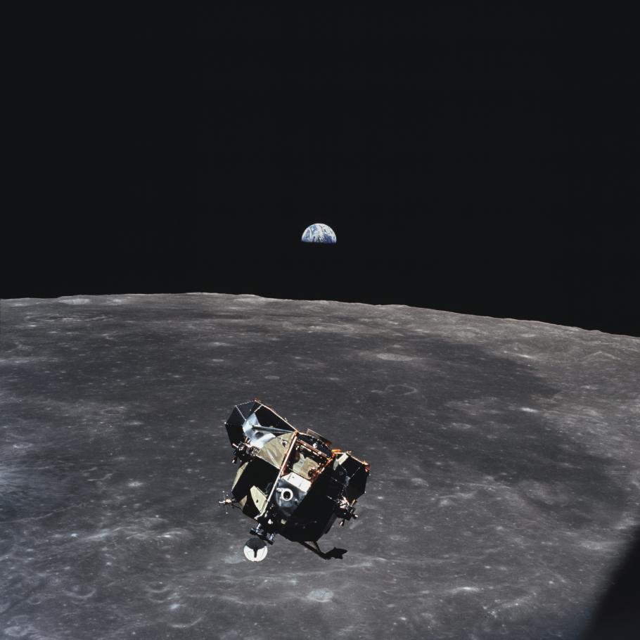 Apollo 11 Lunar Module Ascent Stage Photographed from Command Module