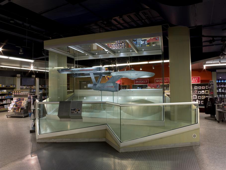 Star Trek Starship \"Enterprise&quot; Model on display in the Museum Shop