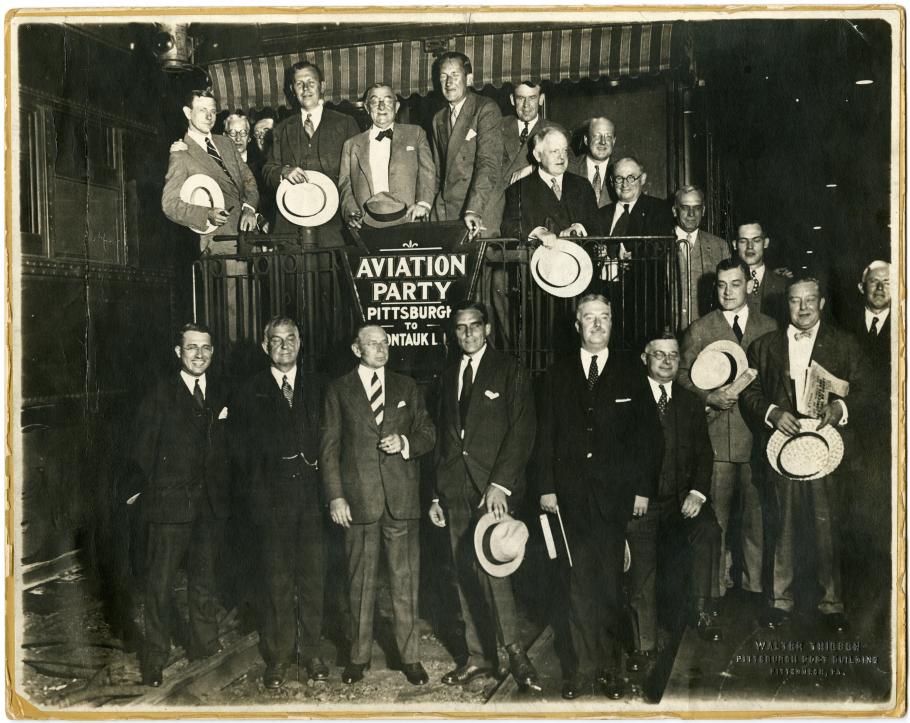 A photo of a group of prominent Pittsburgh businessmen, 1928.