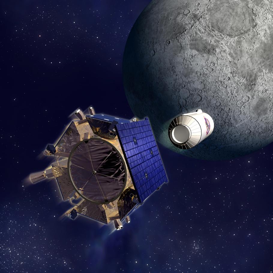 The Lunar CRater Observation and Sensing Satellite (LCROSS) spacecraft 