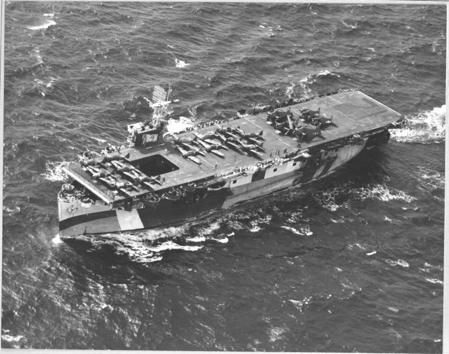 widest of aircraft carrier with multiple aircraft