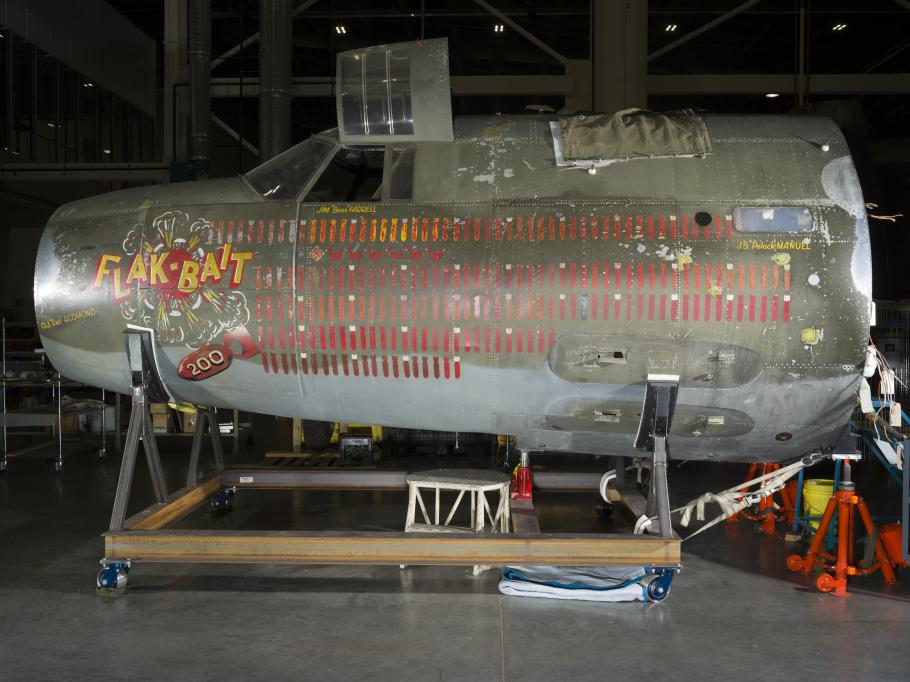 Flak-Bait in Restoration Hangar