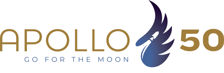 Logo for Apollo 50 celebration Go for the Moon
