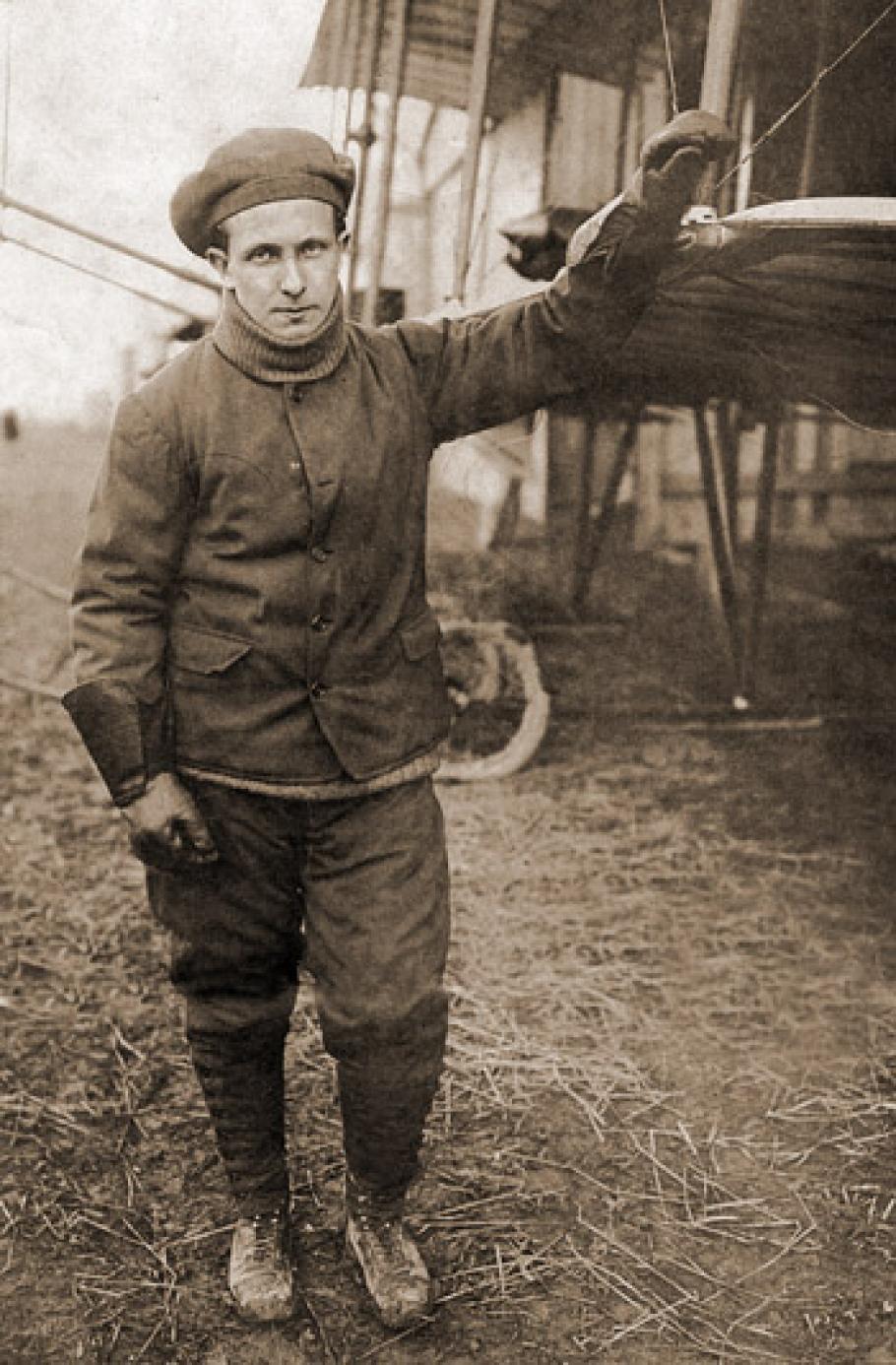 Peruvian aviator and engineer Jorge Chavez.