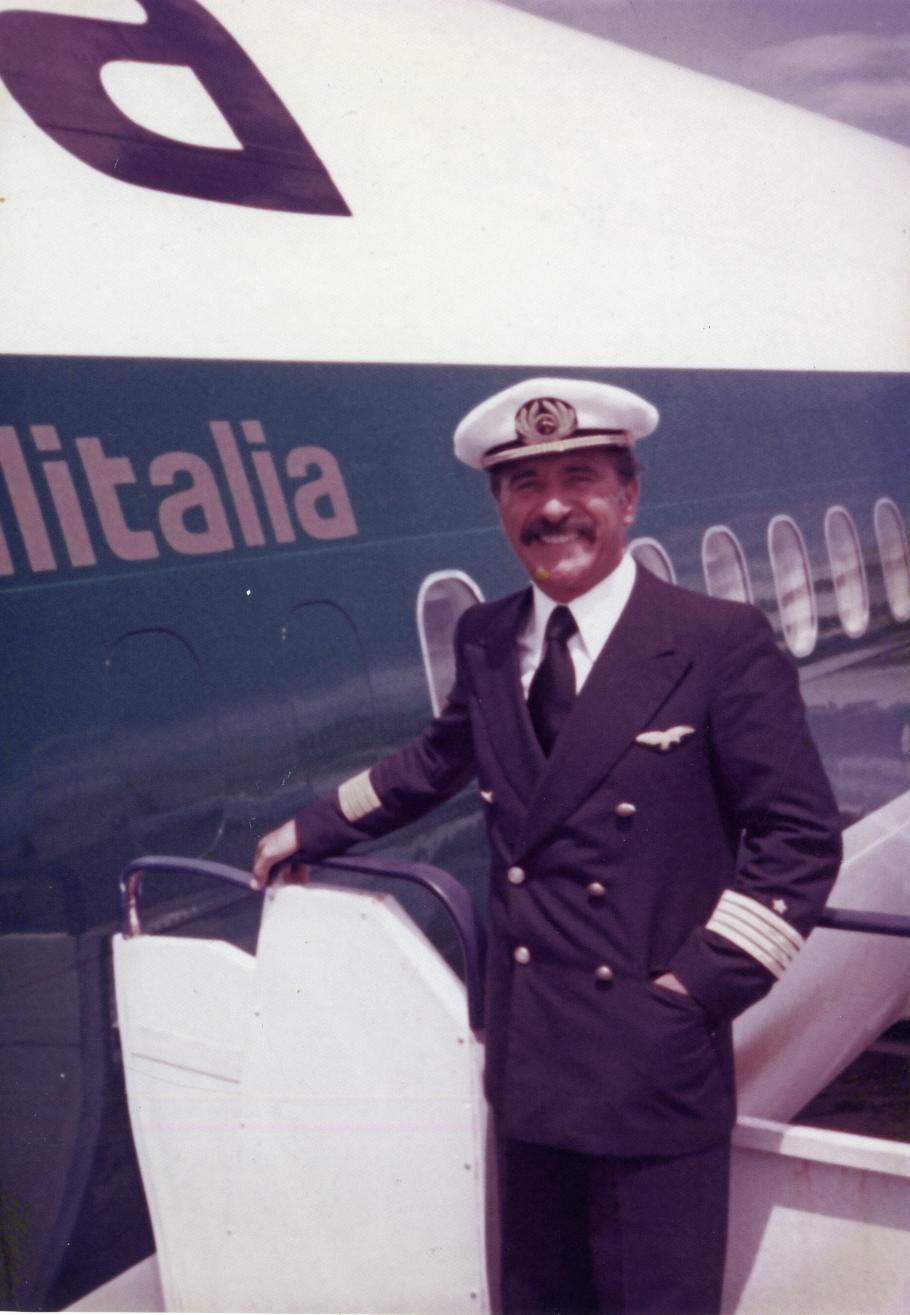 man in airline captain uniform