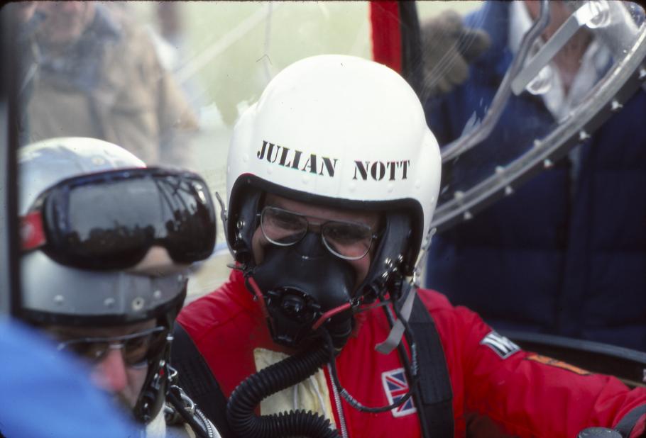 Julian Nott in Helmet