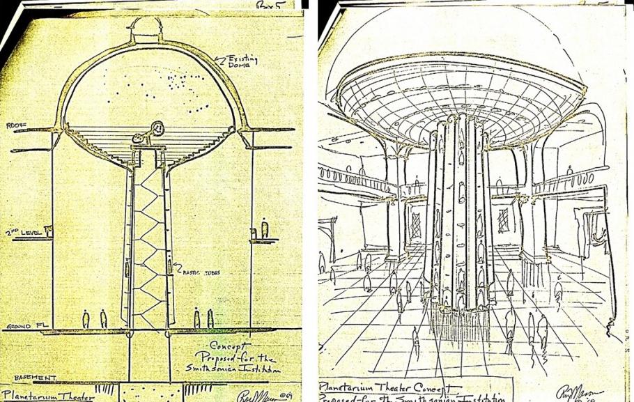drawings of proposed planetariums 