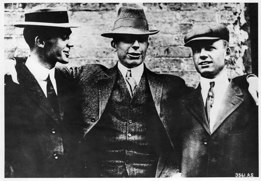 Three men in hats