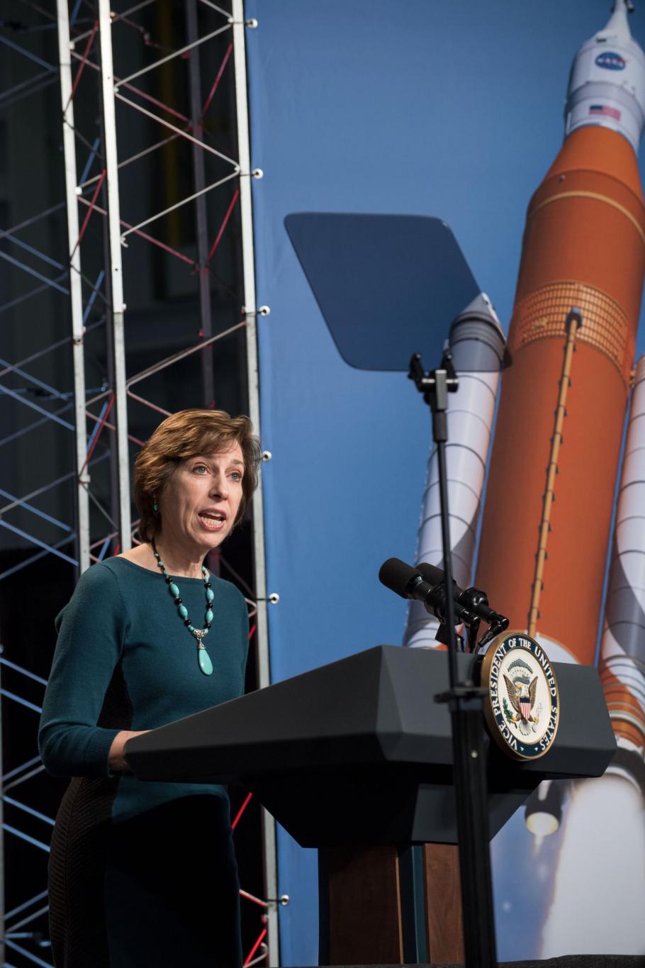 Dr. Ellen Ochoa, Director of the Johnson Space Center, 2017. 