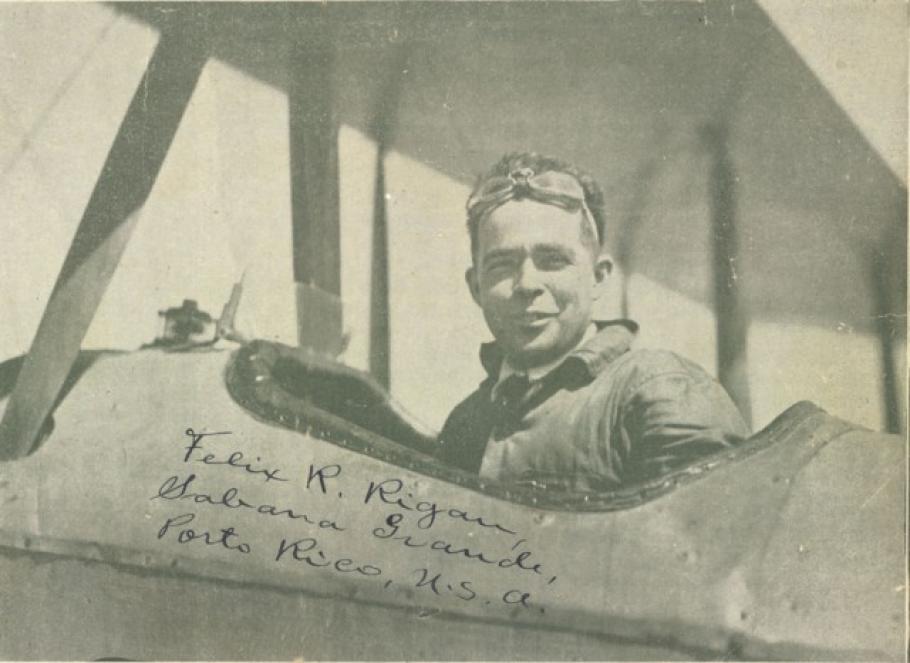 Felix Rigau Carrera, the first Hispanic fighter pilot in the United States Marines.