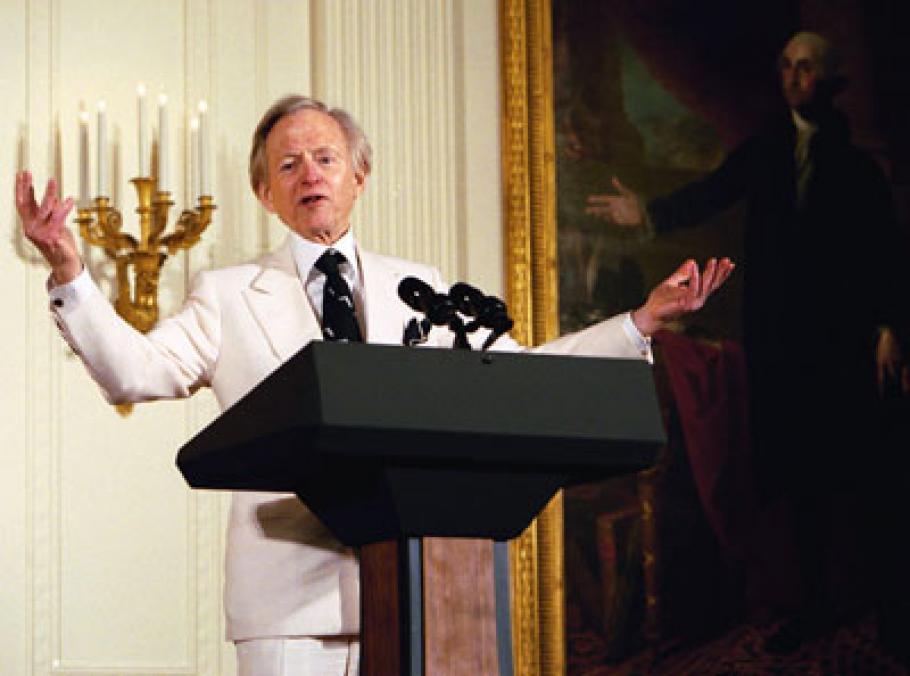 Author&nbsp;Tom Wolfe&nbsp;participates in the White House Salute to American Authors