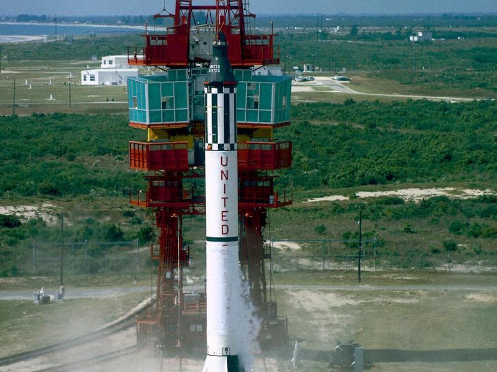 Mercury-Redstone (MR-3), with “Freedom 7” capsule, launches