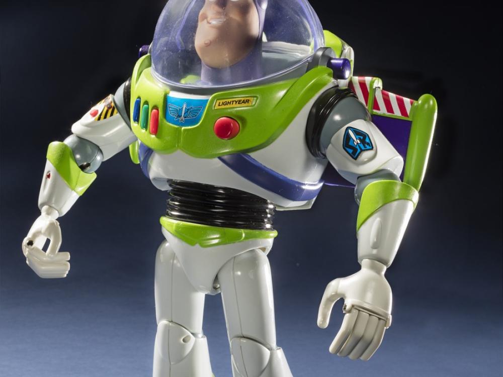 A plastic toy depicting an astronaut.