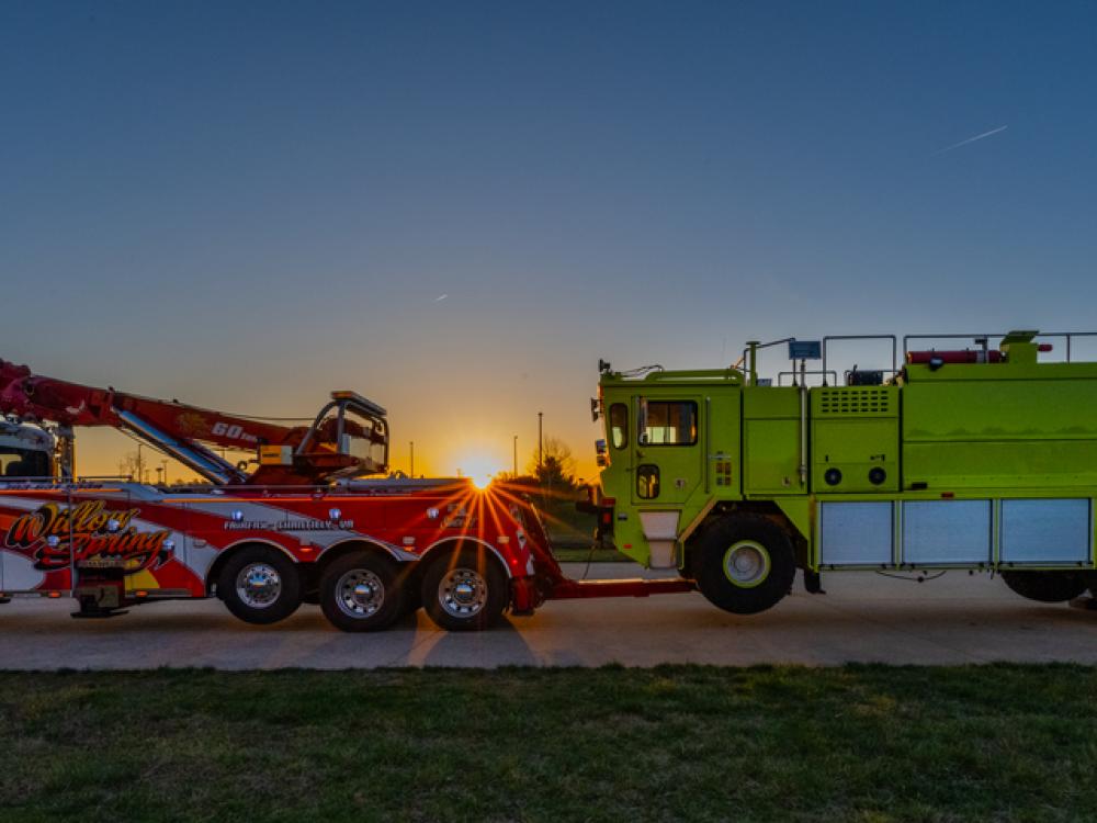 Foam 331 arrives at the Udvar-Hazy Center on April 10, 2023