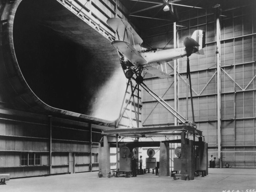 Vought O3U-1 in Langley Full Scale Wind Tunnel