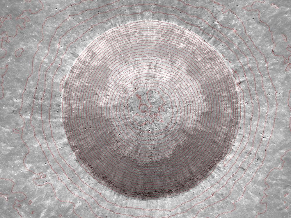 Linné Crater Elevation