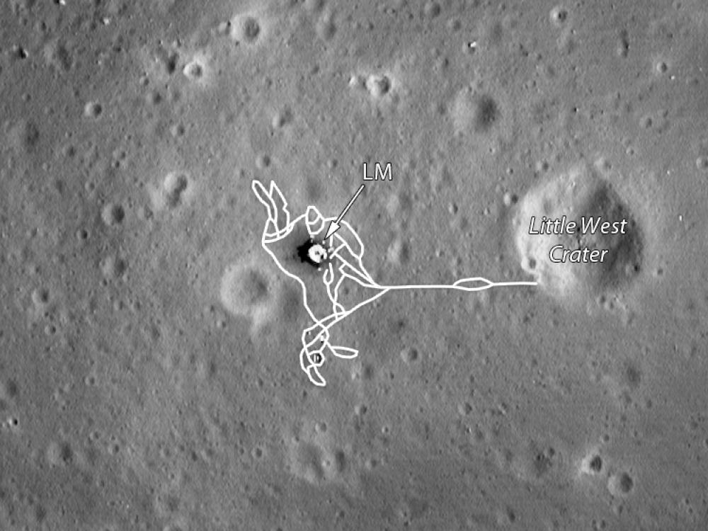 Apollo 11 Landing Site Map