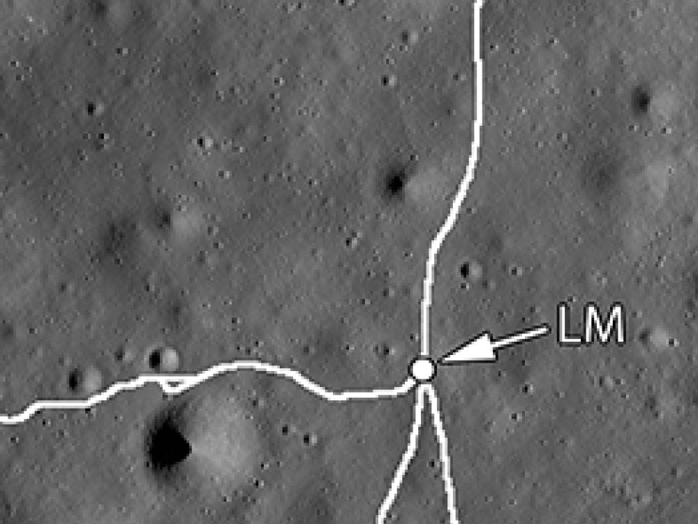 Apollo 16 Landing Site Map