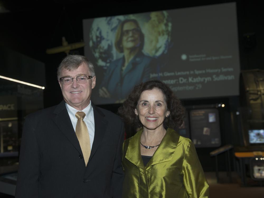 Christian Foster and Dr. France Córdova