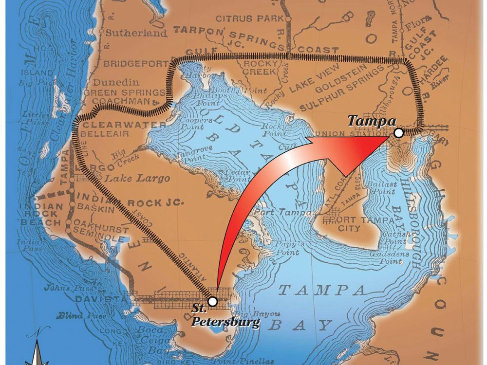 St Petersburg-Tampa Map