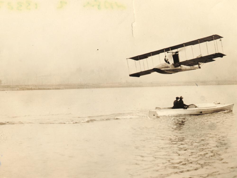 Benoist Airboat over Tampa Bay