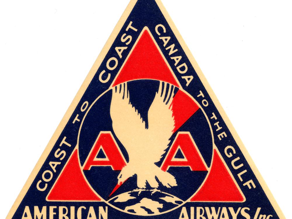 American Airways Label