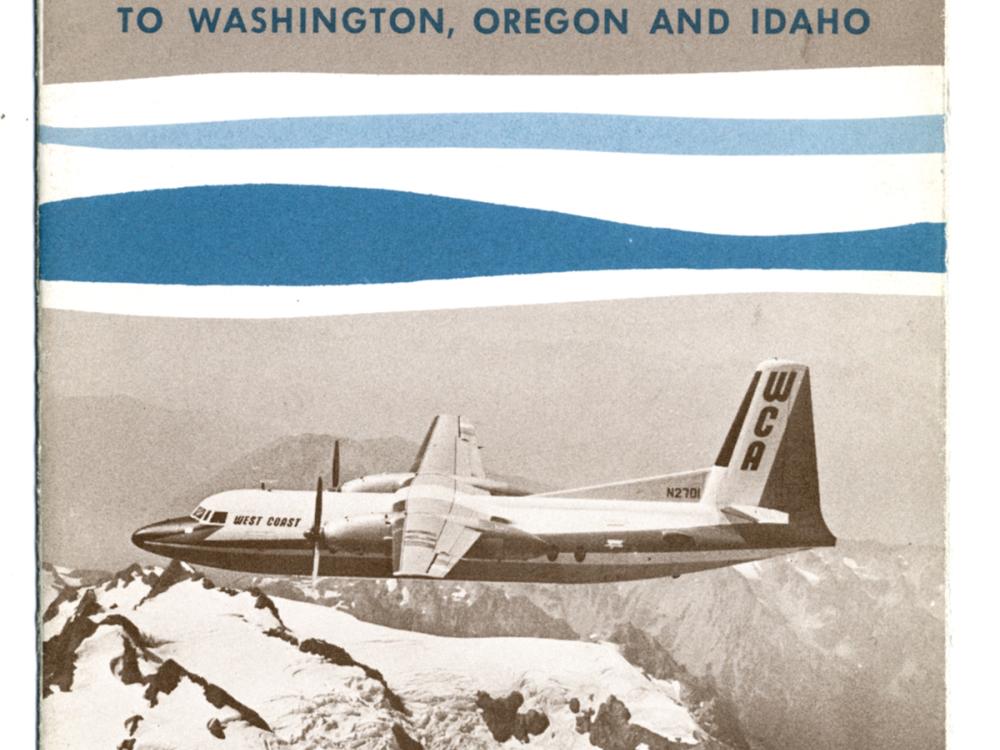 West Coast Air Lines Timetable Cover