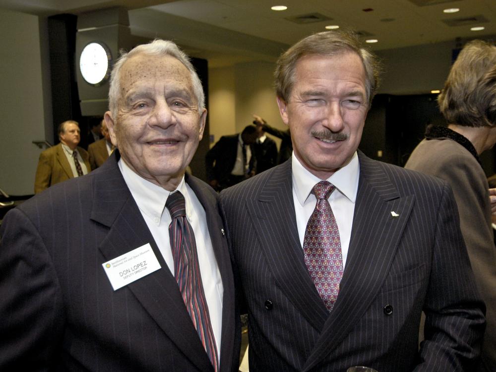 Don Lopez and Steven F. Udvar-Hazy