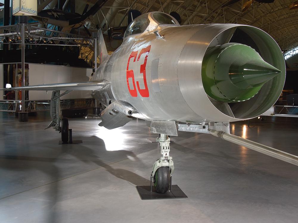 Mikoyan-Gurevich MiG-21F "Fishbed C" at the Udvar-Hazy Center