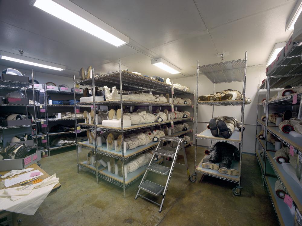 Spacesuit Storage at the Garber Facility