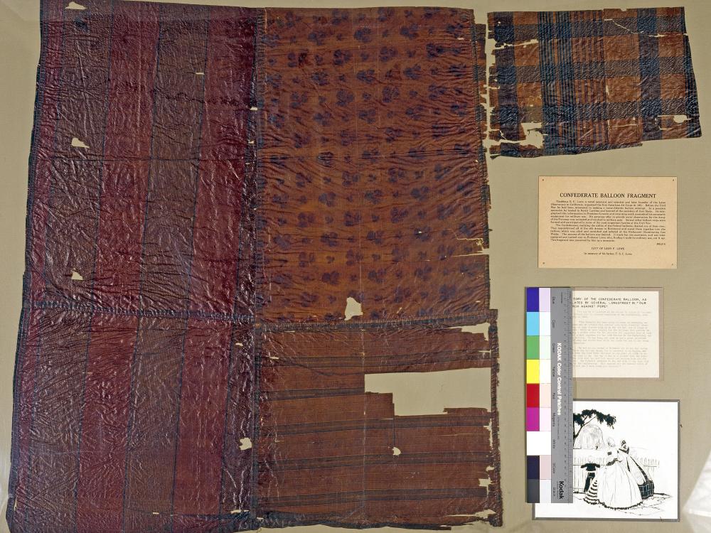 Silk Fabric From A Confederate Balloon