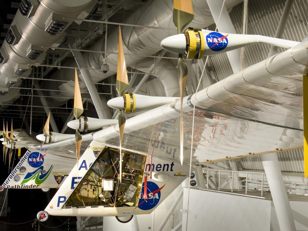 Pathfinder Plus hanging in the Udvar-Hazy Center