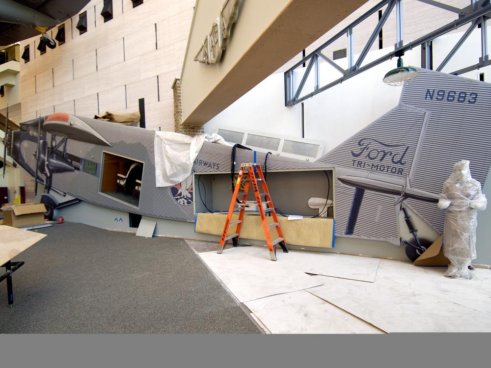 Ford Tri-Motor Mock-up in America by Air Exhibition