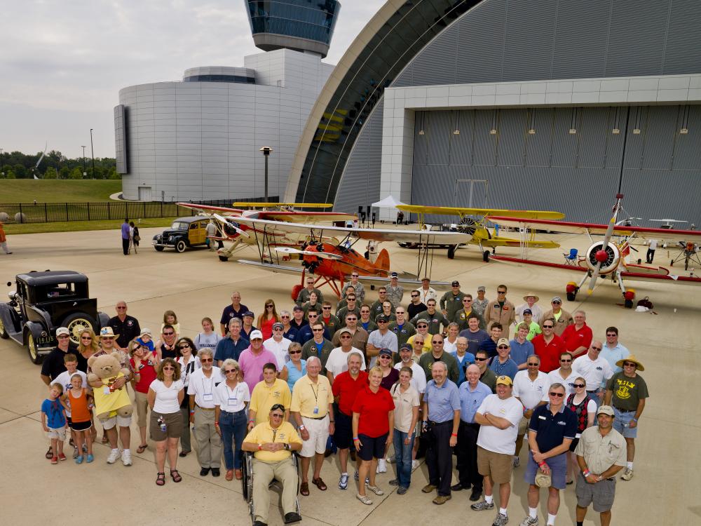 Become A Pilot Family Day and Aviation Display - Pilot Group Photo