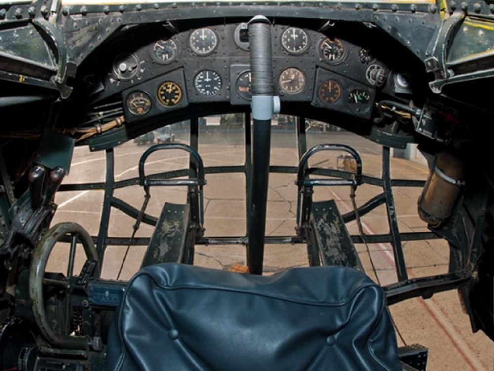 Vought V-173 Flying Pancake Cockpit