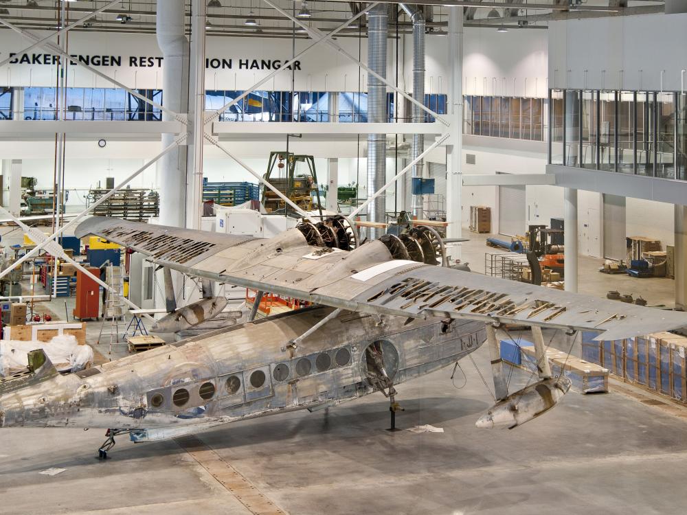 Sikorsky JRS-1 in Mary Baker Engen Restoration Hangar