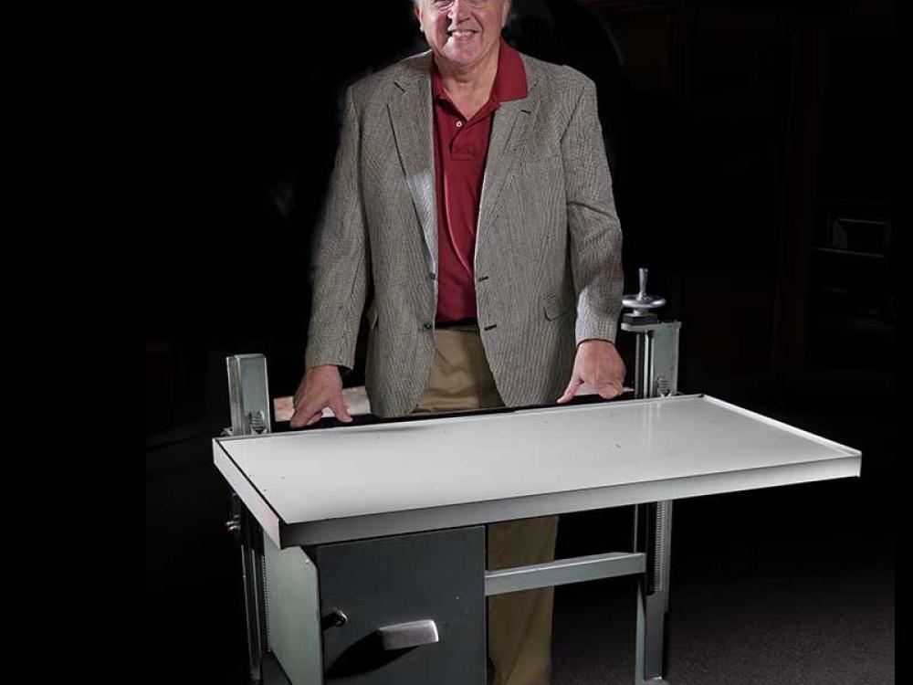 Von Hardesty with CIA Elevating Table