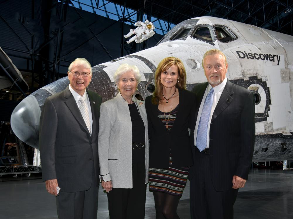 Guests Celebrate the Arrival of Space Shuttle Discovery