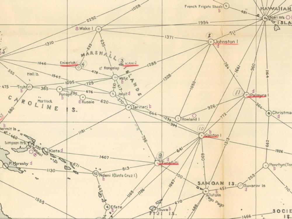 Air Distance Chart (Howland Island)