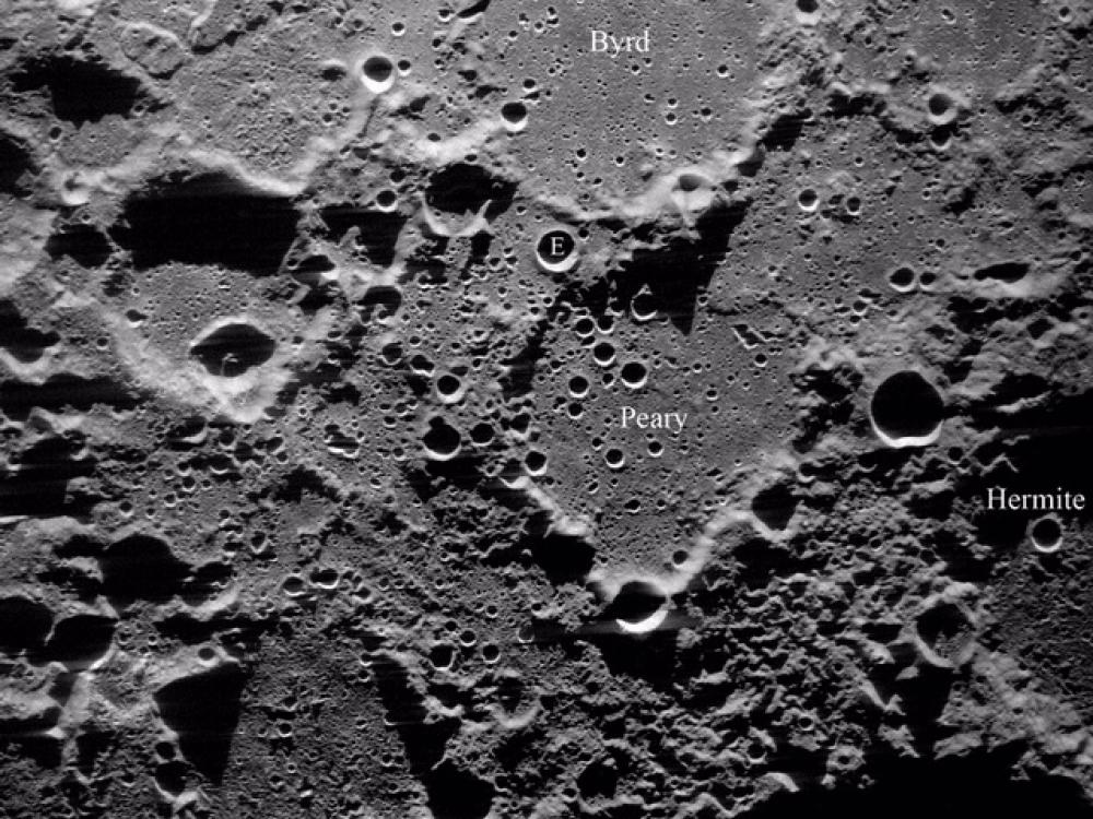 Image of the Moon's North Pole