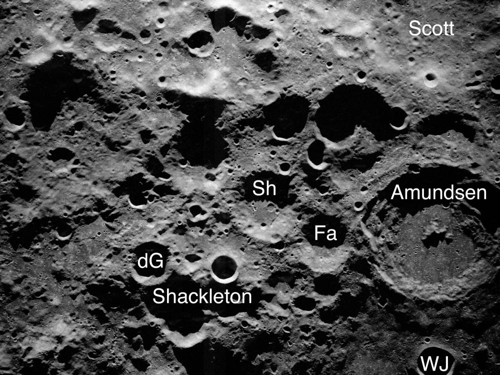 Radar Image of the Moon