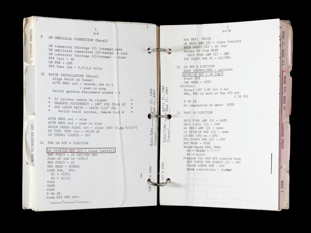 Apollo Lunar Module System Activation Checklist