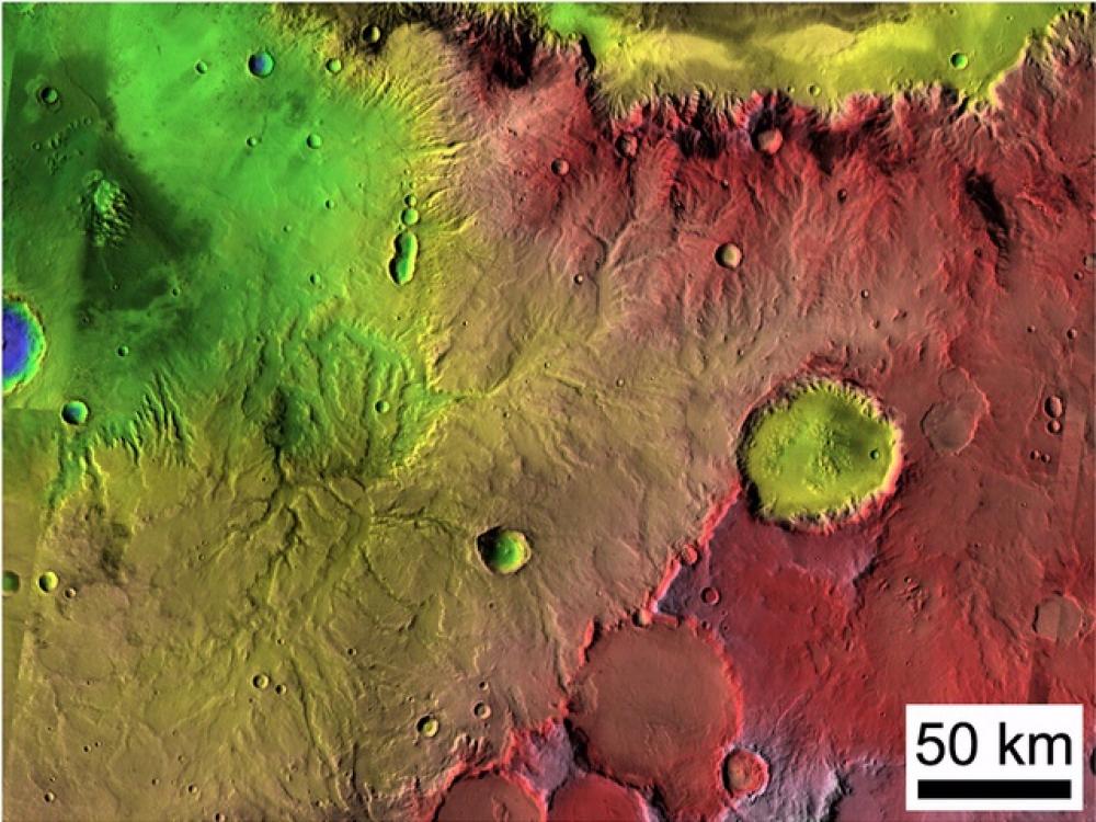 Vally Networks on Mars